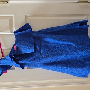 Lilly Pultizer Blue Kipton One Shoulder Romper